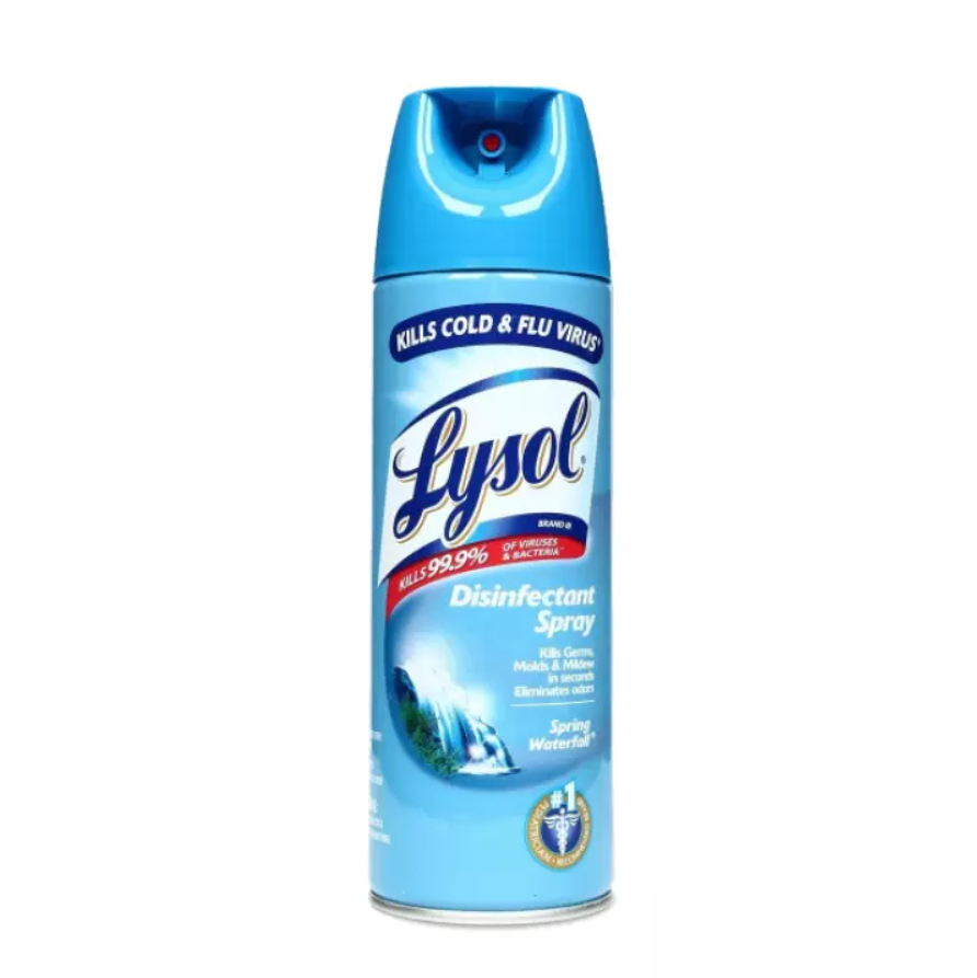 Lysol Disinfectant Spray Spring Waterfall Scent 170g All Day Supermarket 1406