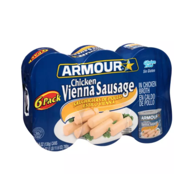 Armour Vienna Sausage 4 6oz6s Club Pack All Day Supermarket