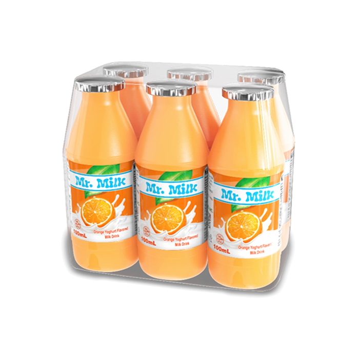 Mr Milk Yoghurt Milk Orange 100Ml 6'S