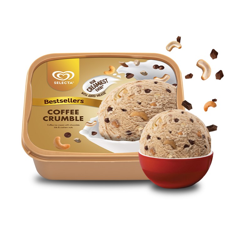 Selecta Coffee Crumble Ice Cream 1.3L
