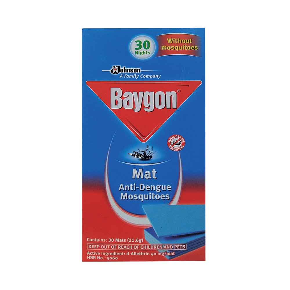 Baygon Mat Anti Dengue Mosquitoes Refill 30 s 18G All Day Supermarket