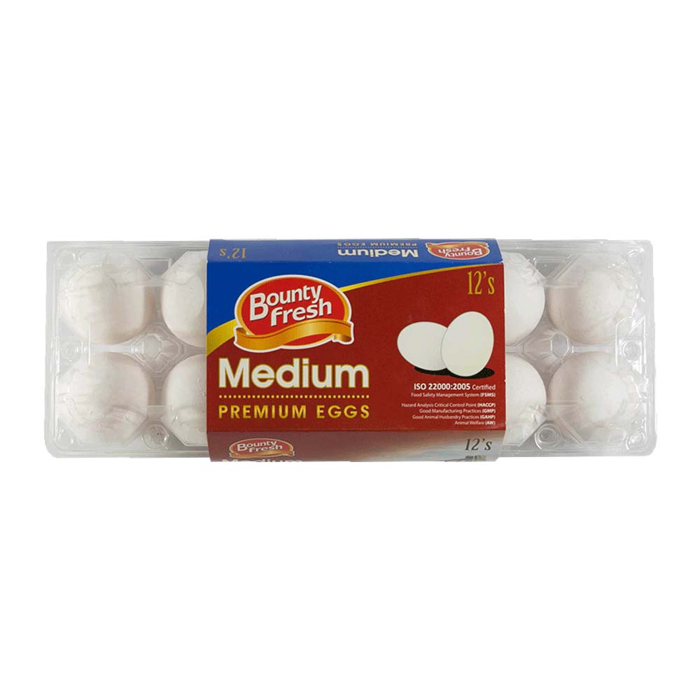 BOUNTY FRESH PREMIUM EGG MEDIUM 12S | All Day Supermarket