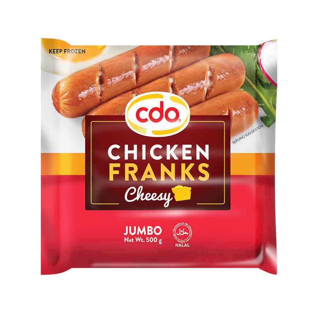 Cdo Chicken Franks Jumbo Cheesy 500G All Day Supermarket