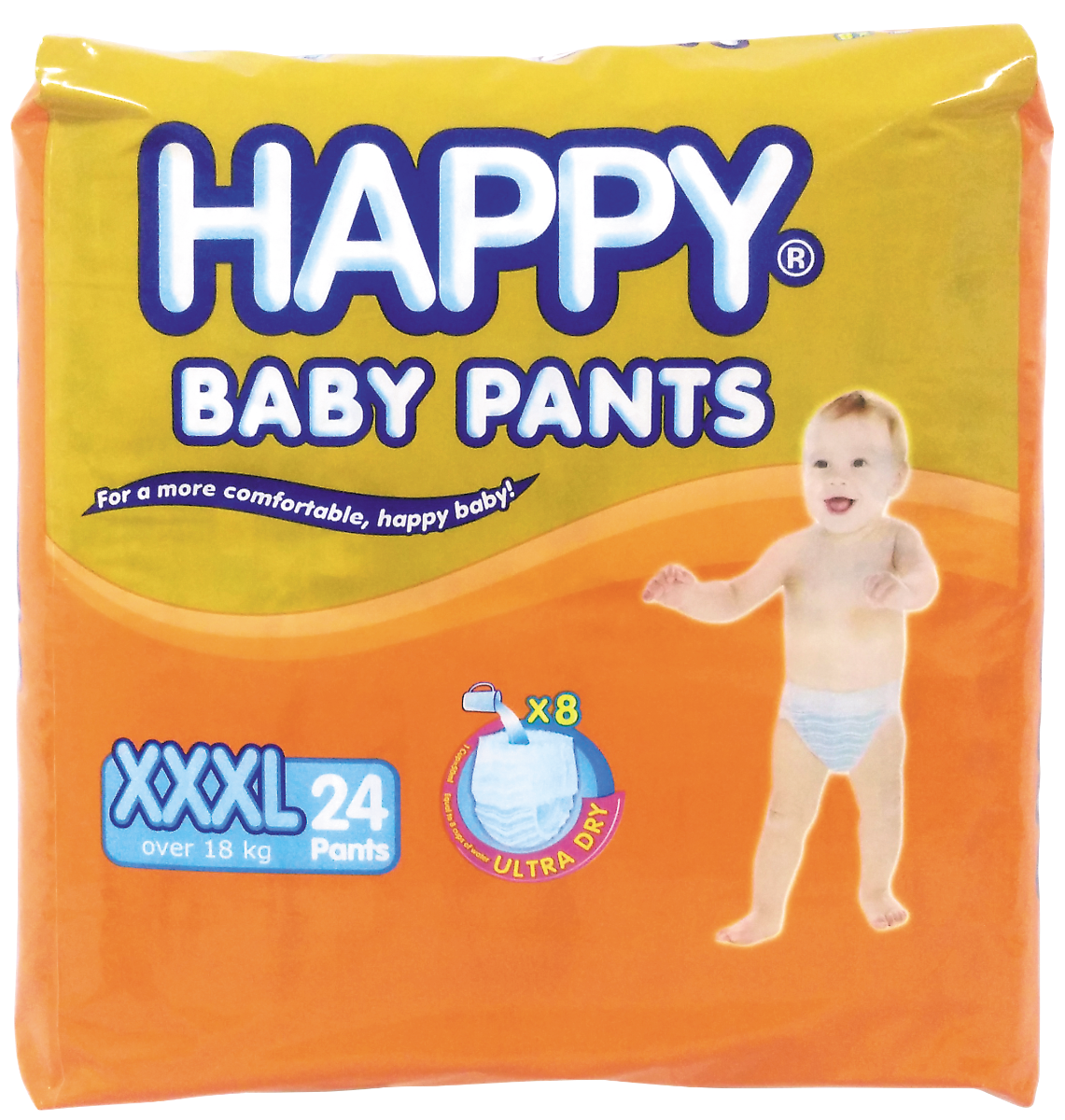 Xxxpornvidio Baby - HAPPY BABY DIAPER PANTS XXX-LARGE 24'S | All Day Supermarket