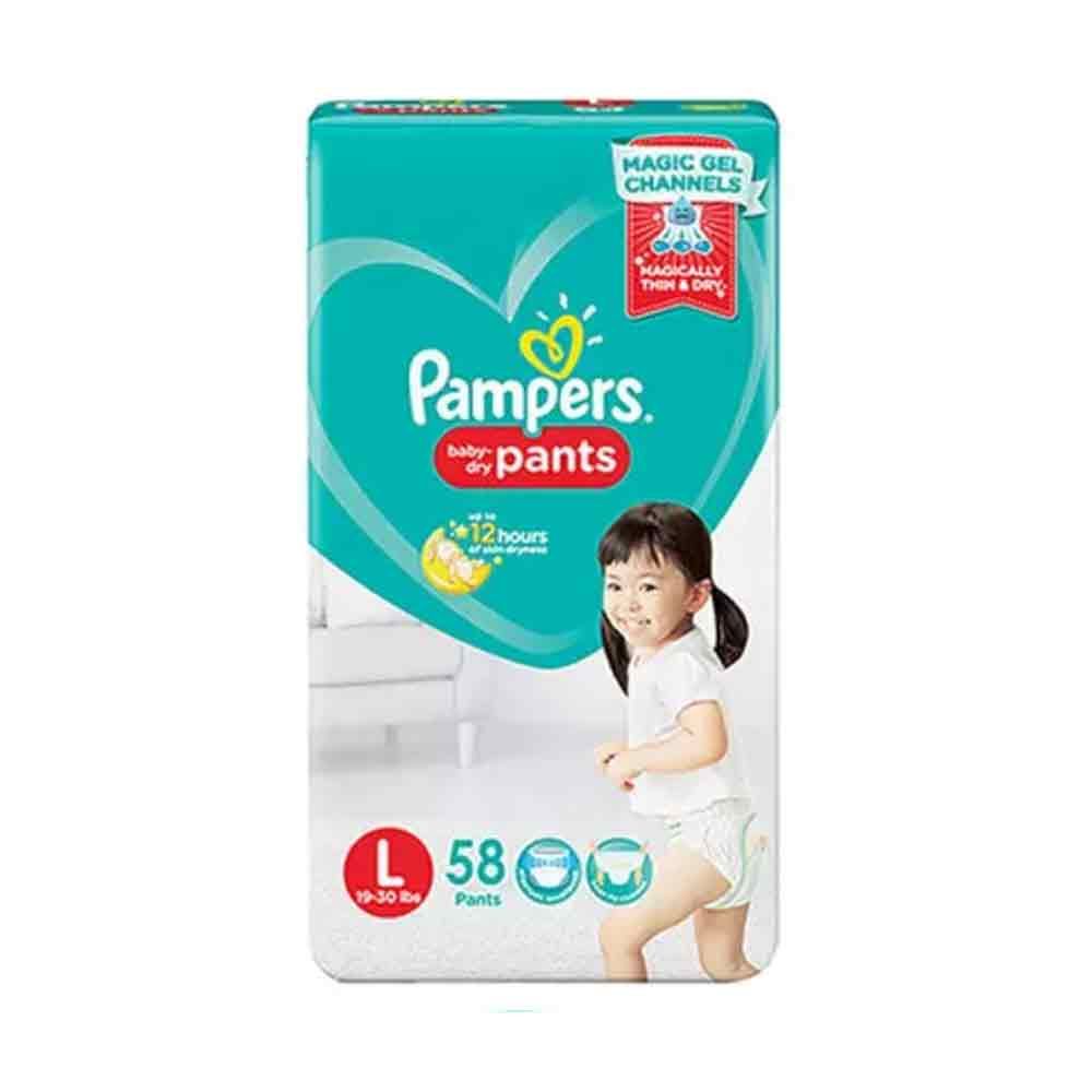 Buy Pampers Mosquito Guard Pants Baby Diapers - Large Size, 9-14 Kg, With  Natural Neem Oil, First Time In India Online at Best Price of Rs 1199 -  bigbasket