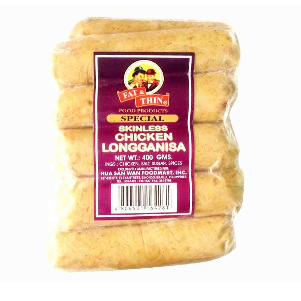 Fat And Thin Skinless Chicken Longanisa 400G | All Day Supermarket