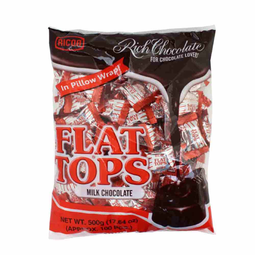 Flat Tops Milk Chocolate 100S Bags 500G All Day Supermarket   Flat Tops Milk Chocolate 100s Bags 500g 2 