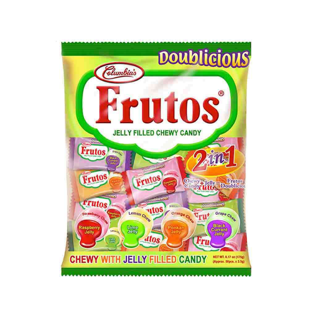 Frutos Doublicios Jelly Filled Chewy Candy 50S 160G All Day Supermarket