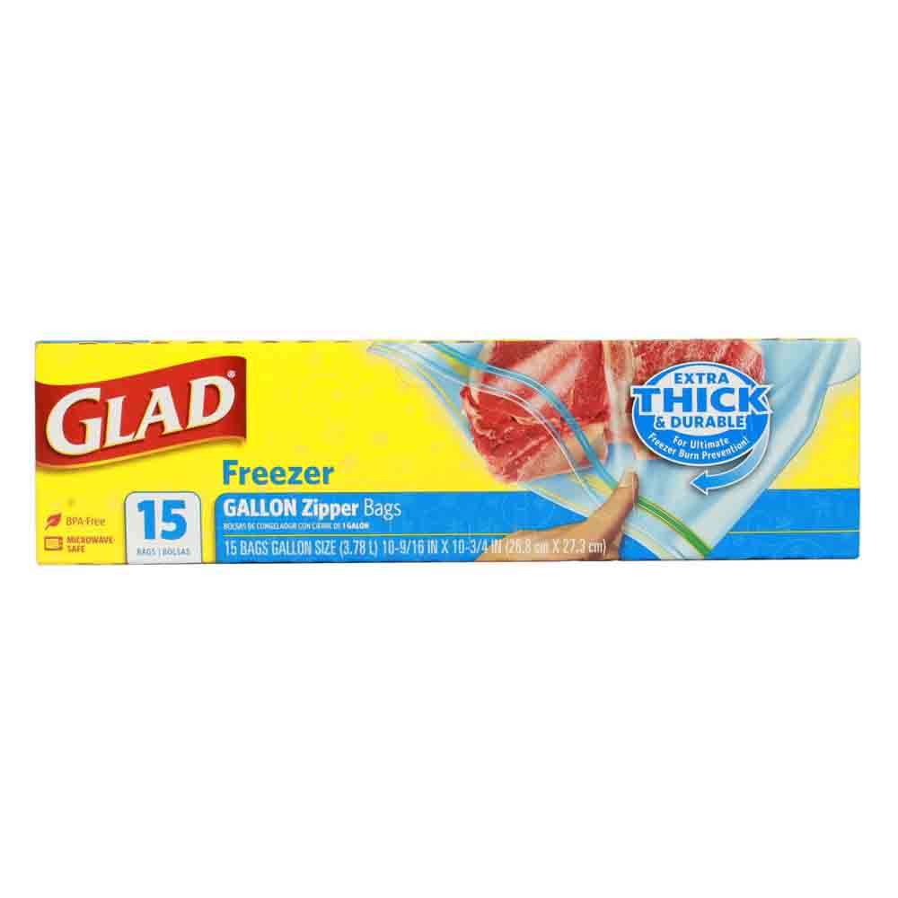 Glad Freezer Bags 15s Large | All Day Supermarket