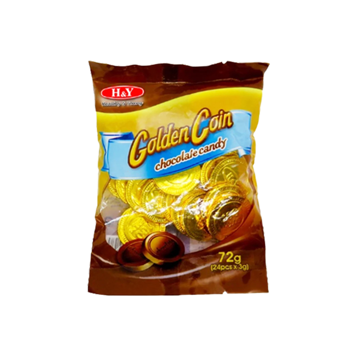 H N Y GOLDEN COIN CHOCOLATE CANDY 24S All Day Supermarket