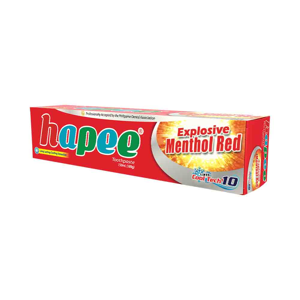 Hapee Toothpaste Explosive Menthol Red Sulit Sachet 55g, 40% OFF