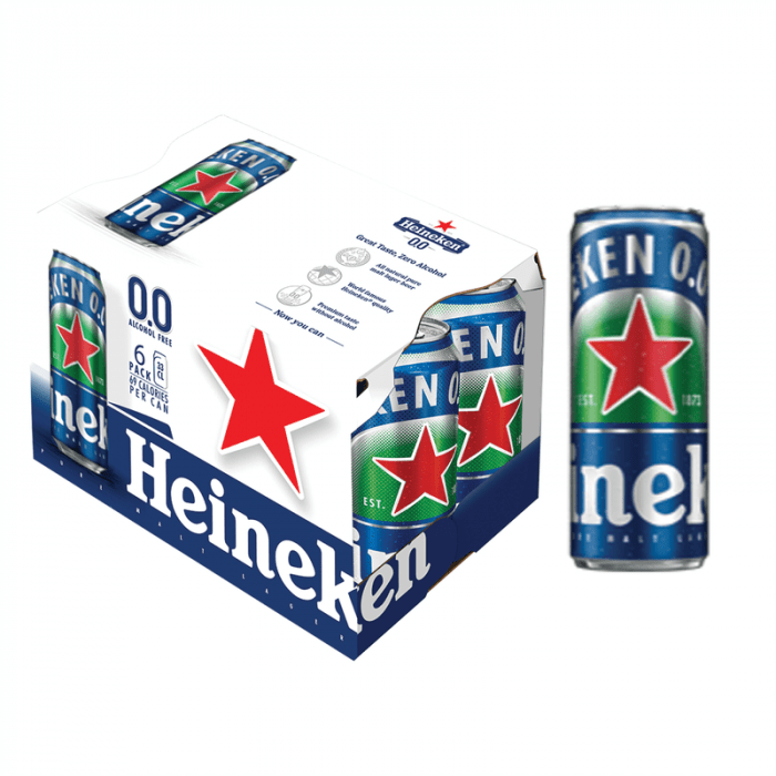 Heineken 0.0 330ml 6-Pack Can