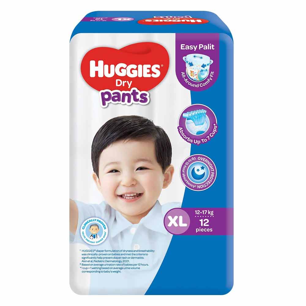 Huggies Pants Diaper Regular 12S EXTRA LARGE | All Day Supermarket