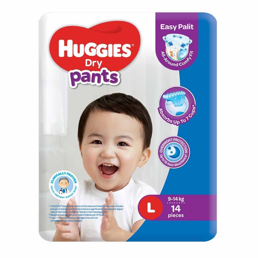 Huggies Pants Diaper Regular 14S LARGE | All Day Supermarket