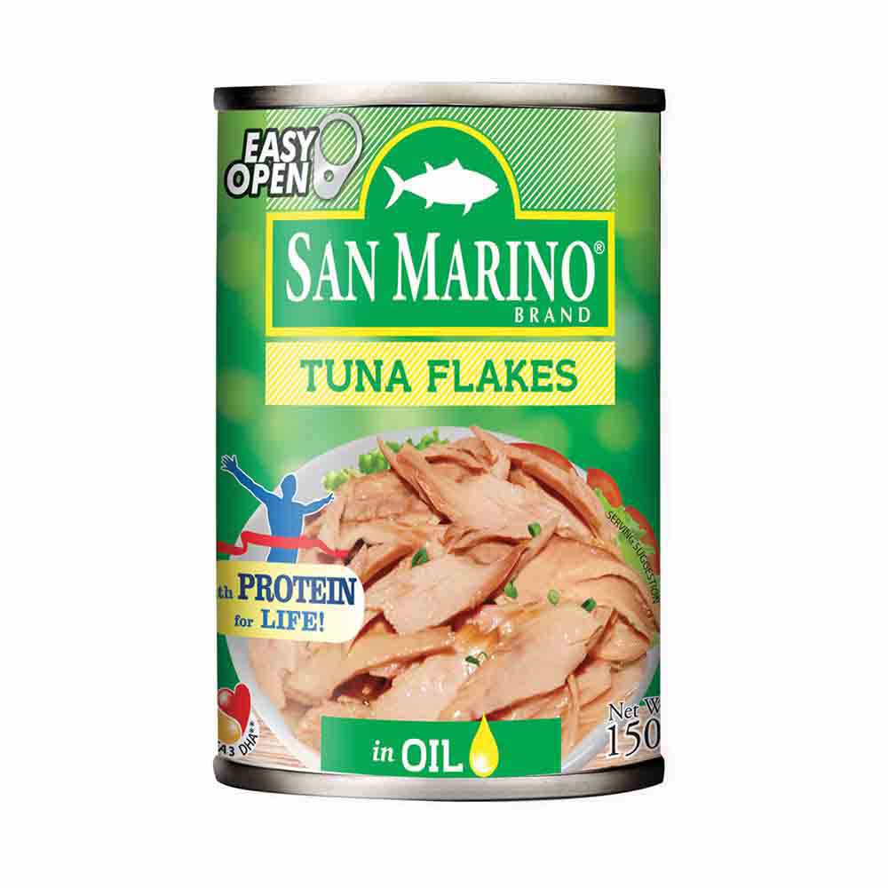 San Marino Tuna Flakes In Oil Easy Open Can 150G All Day Supermarket