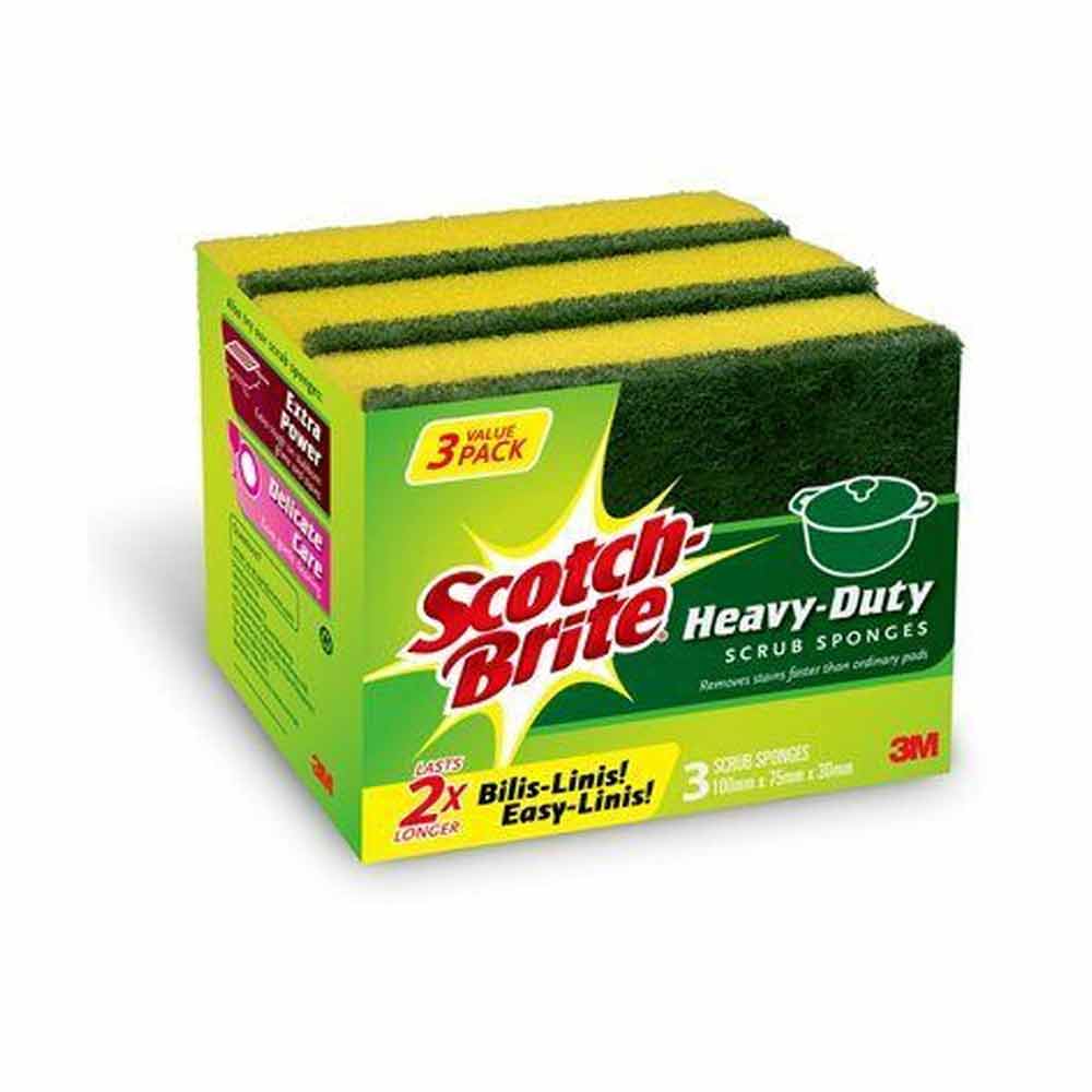 Scoth Brite Heavy Duty Scrub Sponge Value Pack 3s 2 