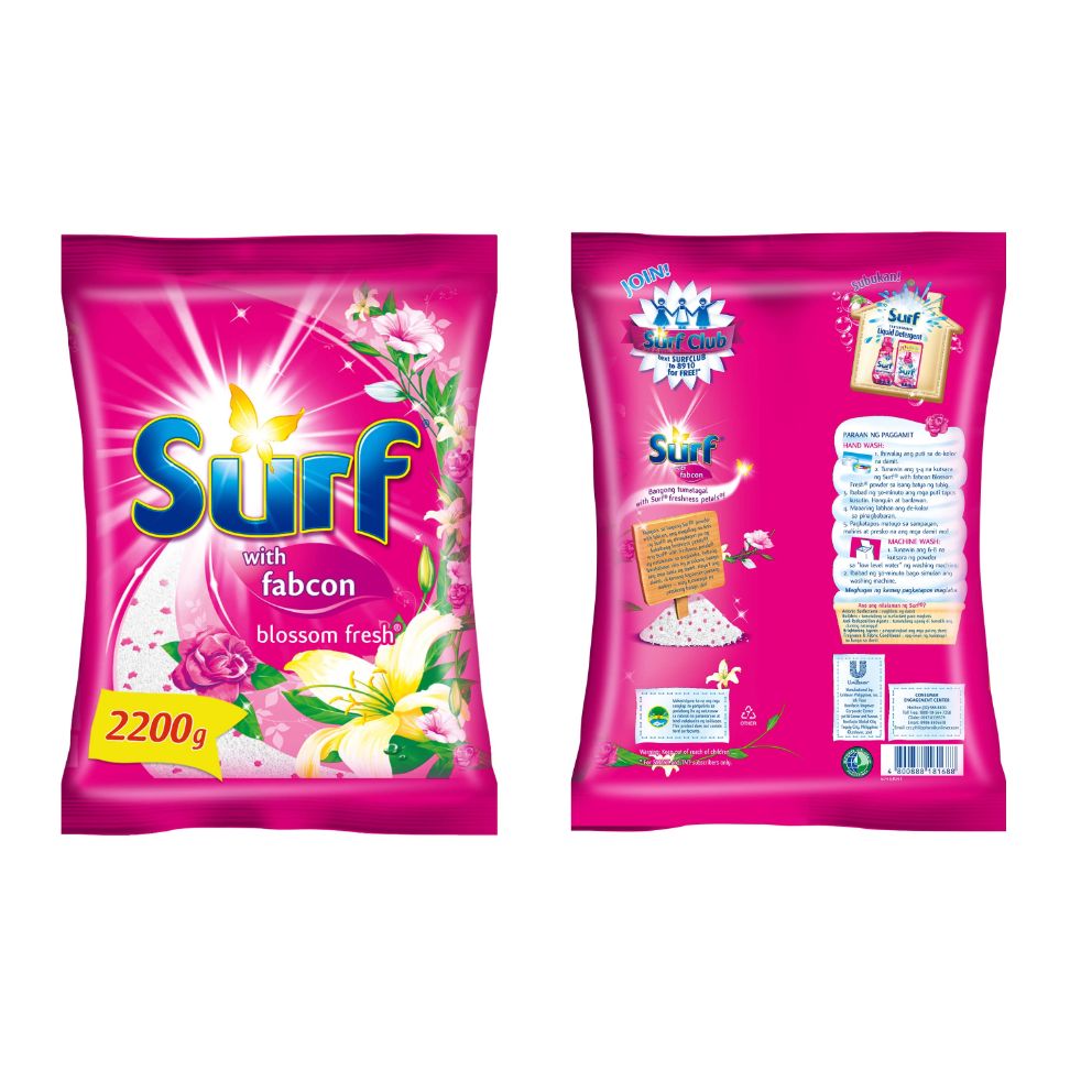 Surf Blossom Fresh Laundry Powder Detergent 22kg Pouch